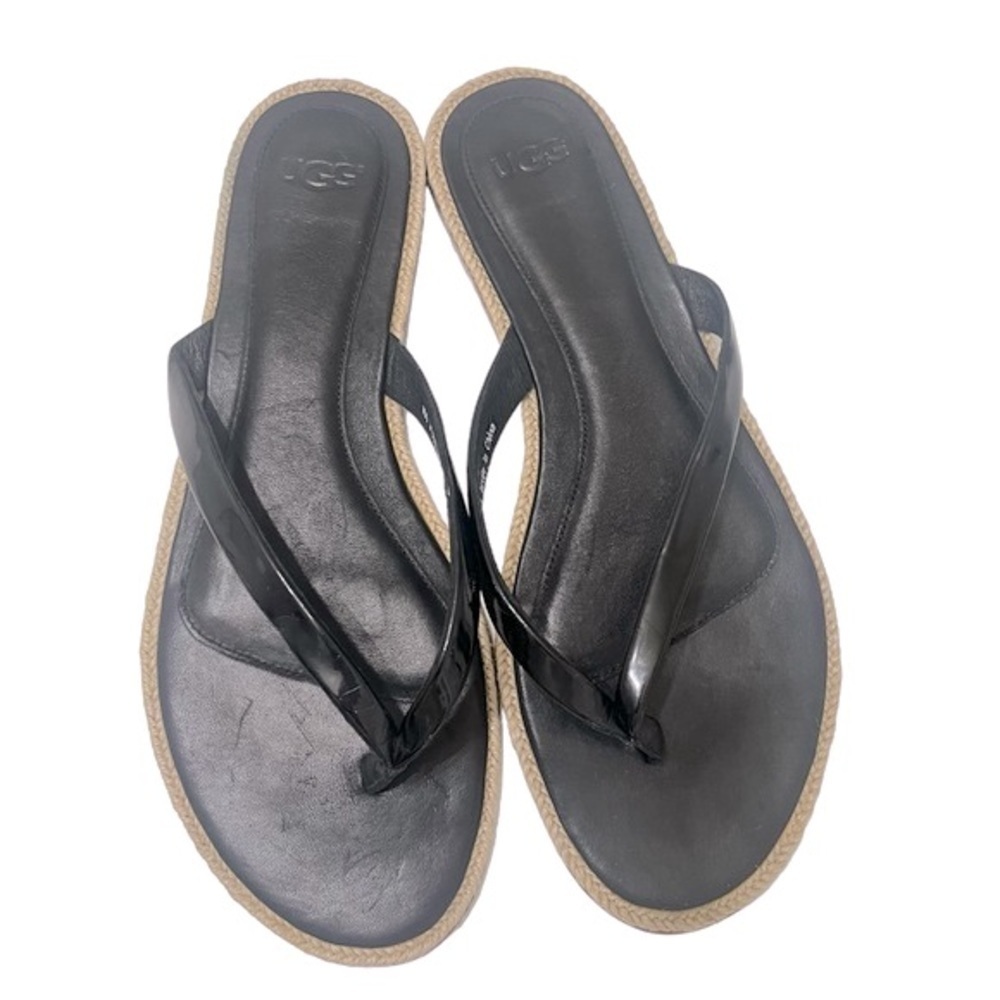 EUC Ugg Espadrille Thong Flat Flip Flop Sandal Size 8